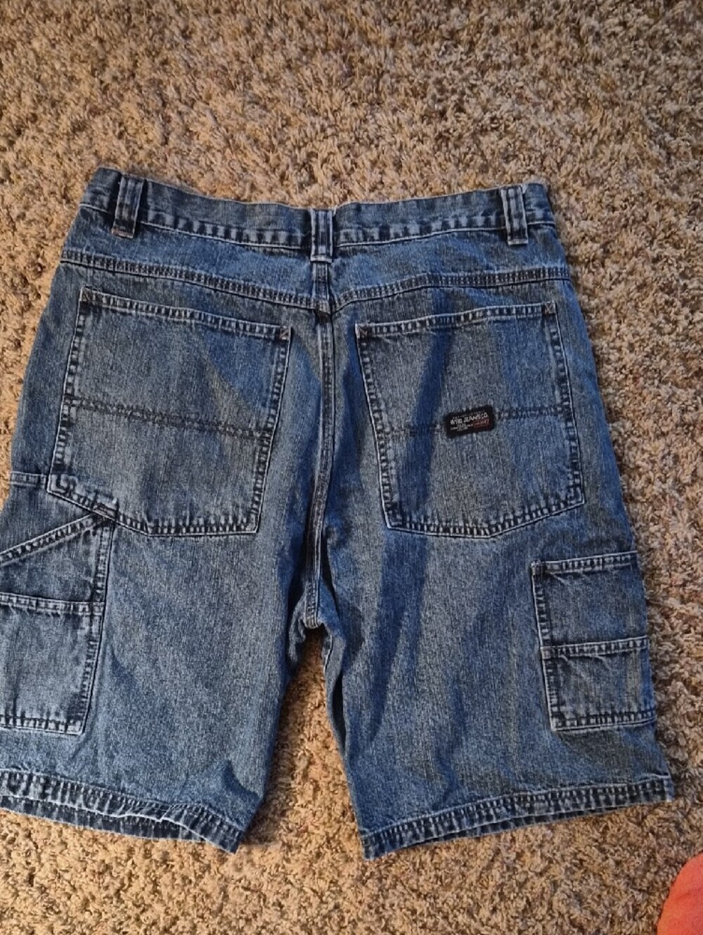 Wrangler Men's Denim Shorts - Medium Blue - Picture 3 of 3